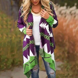 LOVEMI - Lovemi - Geometric print plus size sweater