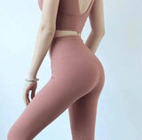 hip fitness pants Female high waist peach hip running-4-4