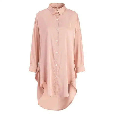 LOVEMI - Lovemi - Ice Silk Thin Private Room Nightdress Mid-length