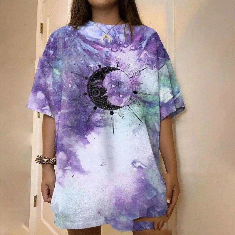 LOVEMI - Lovemi - Independent Station Plus Size Loose Tie-dye