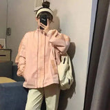 Casual Oversized Zip-Up Jacket with Pockets-1