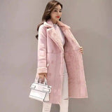 Classy Pink Winter Coat for Stylish Comfort-Pink-2