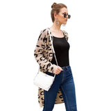 LOVEMI - Lovemi - Leopard Cardigan Loose Sweater Sweater