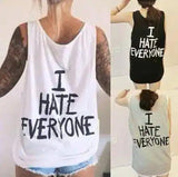 Slogan Tank Top for Casual Wear-1