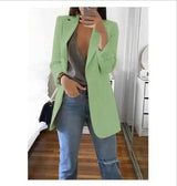 LOVEMI - Lovemi - Long sleeve solid color cardigan