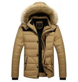 LOVEMI - Lovemi - Men's fur collar hooded cotton jacket