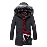 LOVEMI - Lovemi - Men's fur collar hooded down jacket