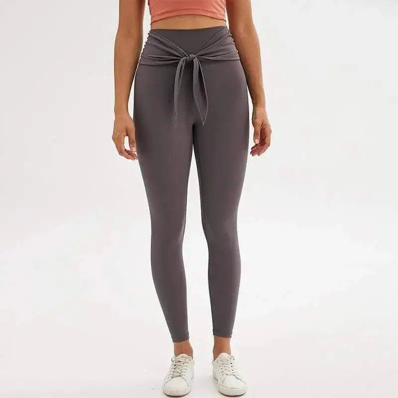 LOVEMI - Lovemi - Nine-point legging yoga pants with straps