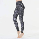 Printed yoga pants-1