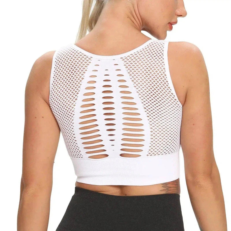 LOVEMI - Lovemi - Sexy Sollow Breathable Mesh Beauty Back Sports