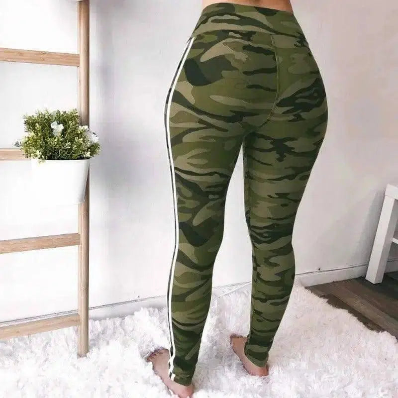 Slim Slimming Camouflage Yoga Pants Leggings-Camouflage-4