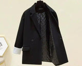 Men's Quilted Lining Overcoat with Cuff Detail-Add cotton upgrade fabric-1