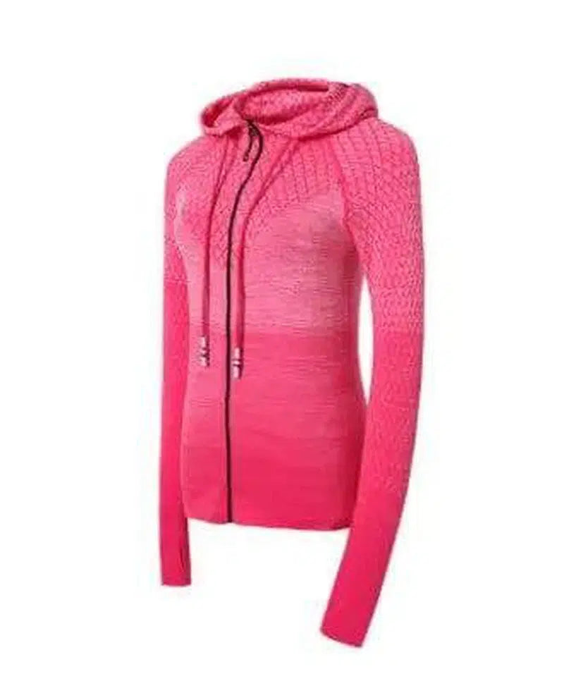 LOVEMI - Lovemi - Sports hoodie Slim zip yoga sports jacket female