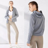 Women's Zip-Up Hooded Jacket for Casual Wear-1