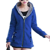 LOVEMI - Lovemi - Thick Warm Cardigan Sweater Hooded Jacket