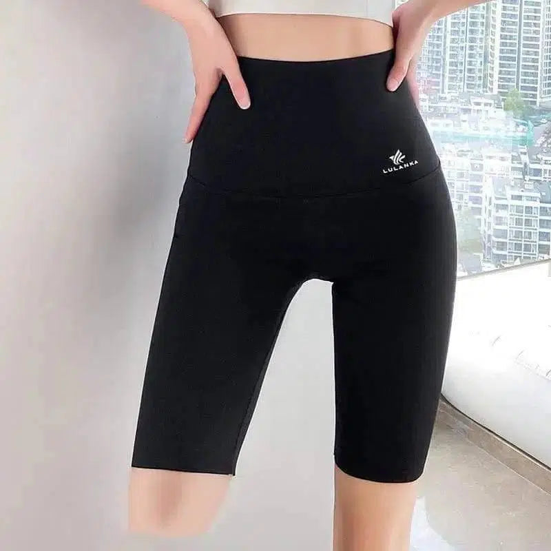 Thin High-waisted Belly Yoga Leggings-C-4