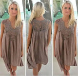 Upgrade Your Look with Our Chiffon Sleeve Dress -Brown-54