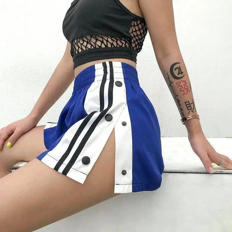 Wide leg shorts female summer new foreign trade hot thin-1