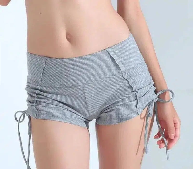 Yoga Pants Shorts female slim pants female running Yoga-Gray-16