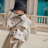 Mid-length and Small Autumn Korean Style Loose Fashion Coat-4