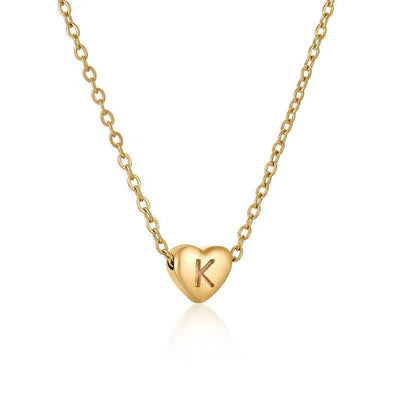 Ins Style Love Letter Necklace Women Stainless Steel Heart-shaped Niche Clavicle Chain Fashion Necklace-18