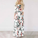 Floral Long Sleeve Maxi Dress-7