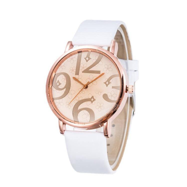 Quartz watches-white-1