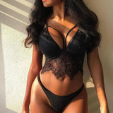 Sexy Lingerie Women Lace Sexy Lingerie-Black-3