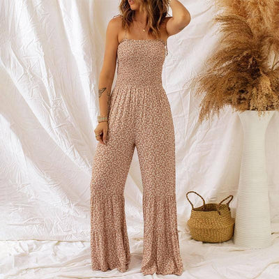 Spaghetti Strap High Waist Jumpsuit For Women LC6411667P704 / XL-2