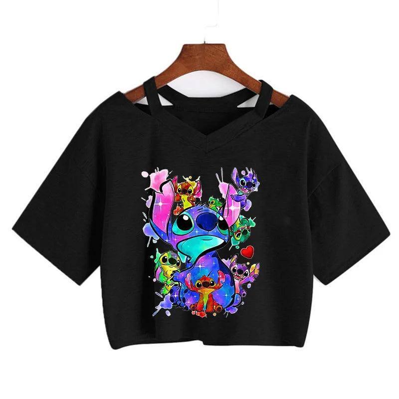 Stitch Manga Crop Top-4