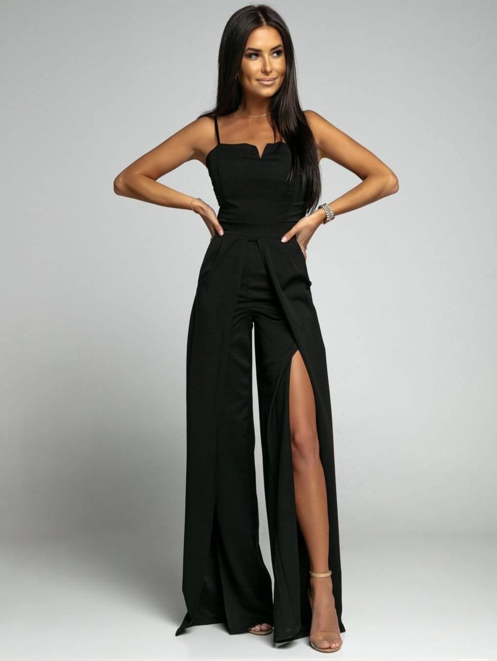 Suspender Waist-tight Straight Mop Minimalist Jumpsuit-S-8