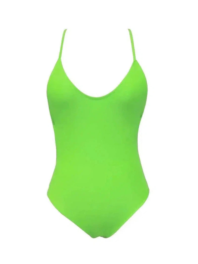 Swimsuit burst models bikini new design swimwear-Green-3