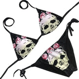 Swimsuit new women's style skull print bikini sexy European-2