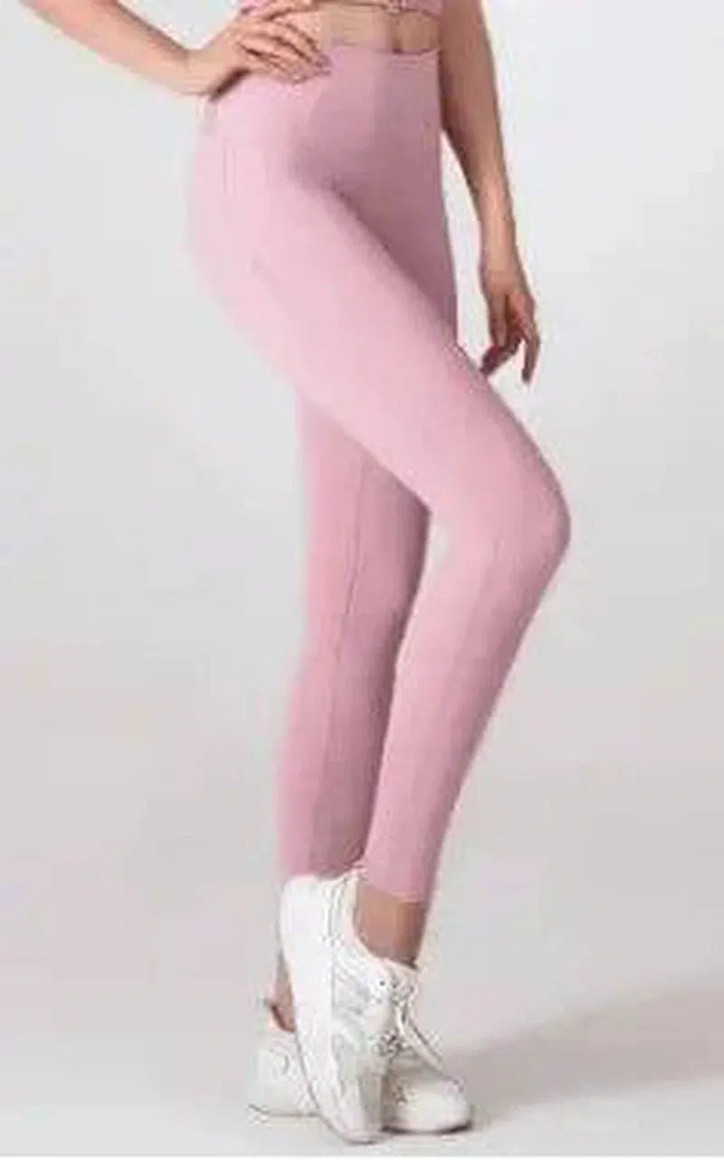 Tight gym pants-Pink purple-1