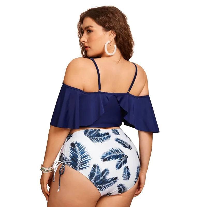 Trendy Plus-Size High-Waisted Bikinis Online-7