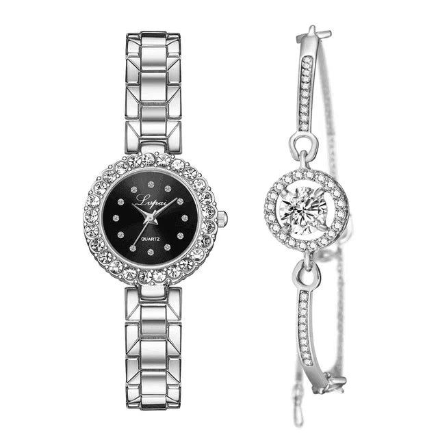 Watches-Set Bangle Clock Bracelet Wrist-Watch Quartz Women Fashion Ladies Brand Luxury-5