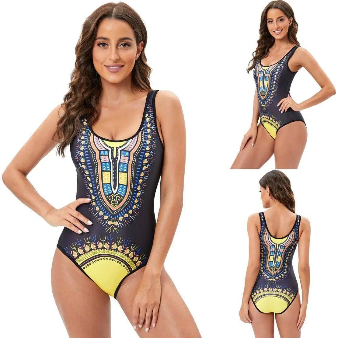 Women's Plus Size Indian Style Swimsuit Bikini-1