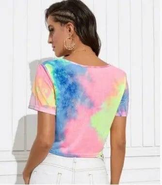 Women's printed T-shirt tops women-4